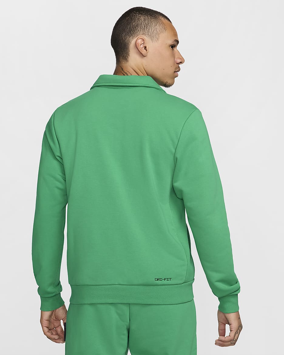 Giannis Men's Standard Issue 1/4-Zip Basketball Top - Stadium Green/Black