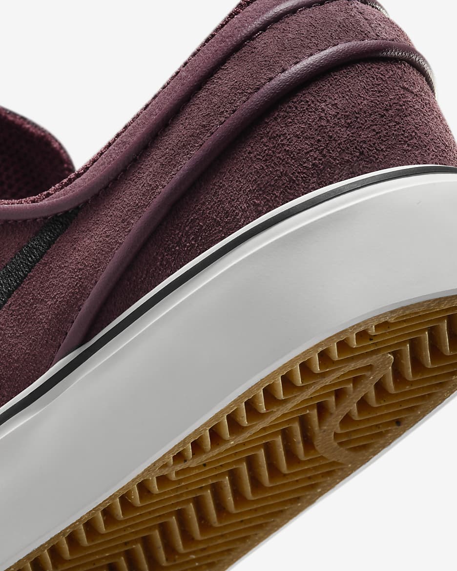 Nike SB Stefan Janoski 大童滑板鞋 - Burgundy Crush/Burgundy Crush/Sail/黑色