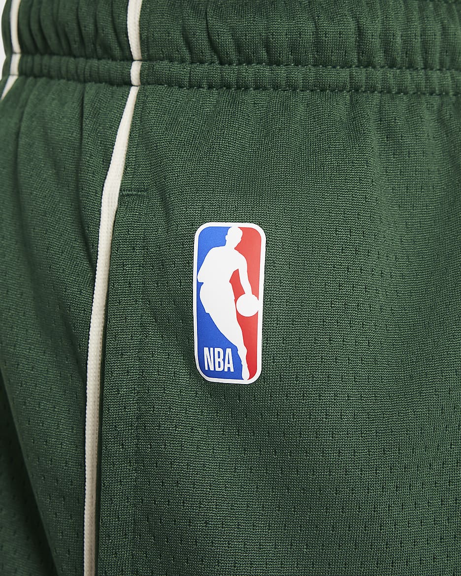 Spodenki dla dużych dzieci (chłopców) Nike NBA Swingman Milwaukee Bucks Icon Edition 2023/24 - Fir