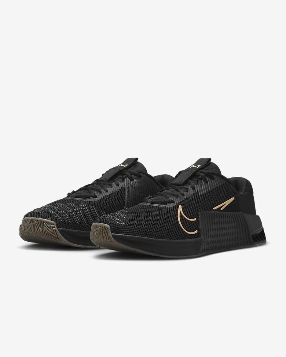 Sapatilhas de treino Nike Metcon 9 para homem - Preto/Castanho Gum claro/Anthracite/Sesame