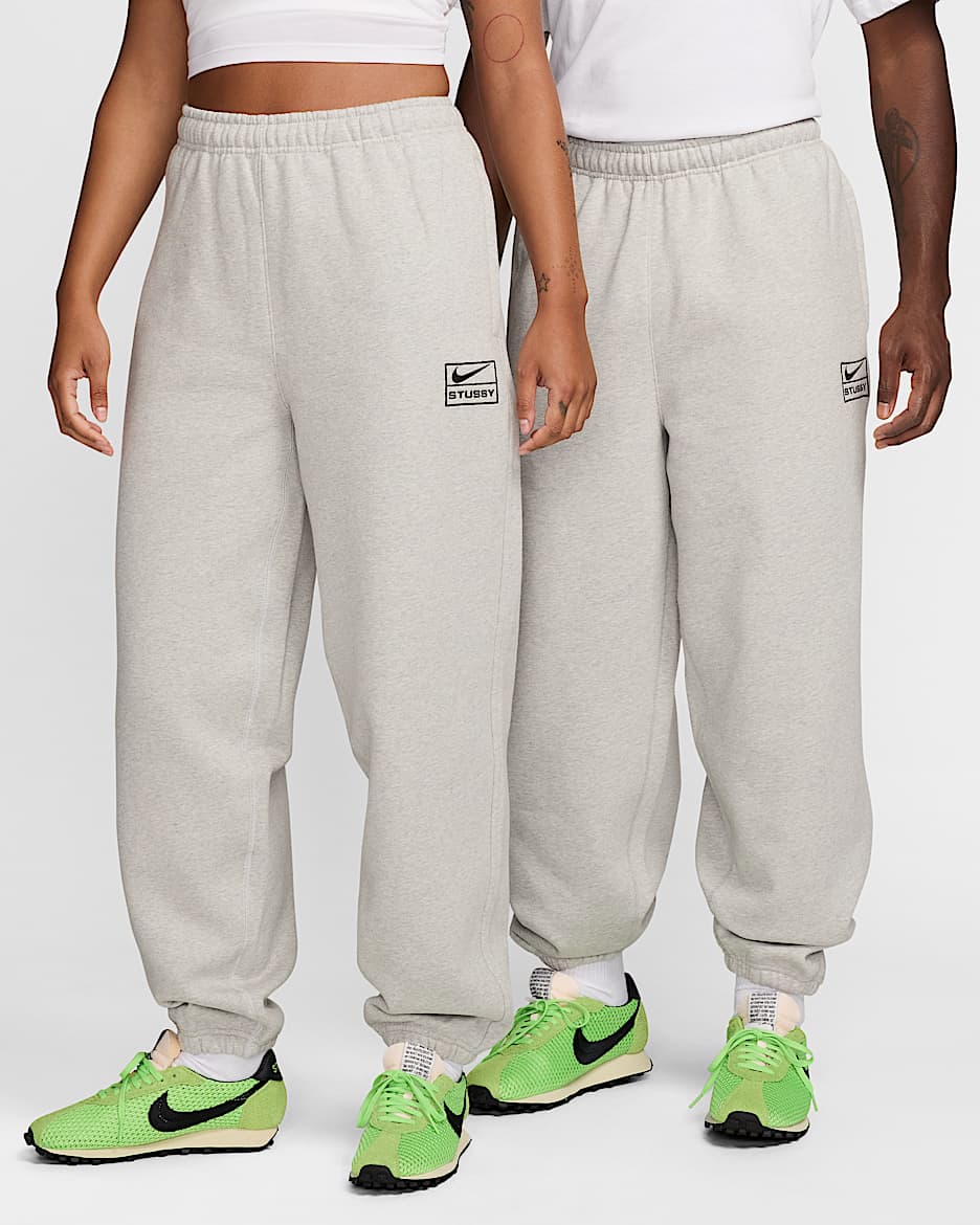 NIKE × STUSSY ナイキ ステューシー 20AW Fleece Sweat Pants ロゴ刺繍 