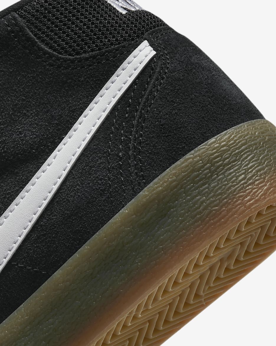 Nike SB Bruin High Zapatillas de skateboard - Negro/Negro/Gum Light Brown/Blanco