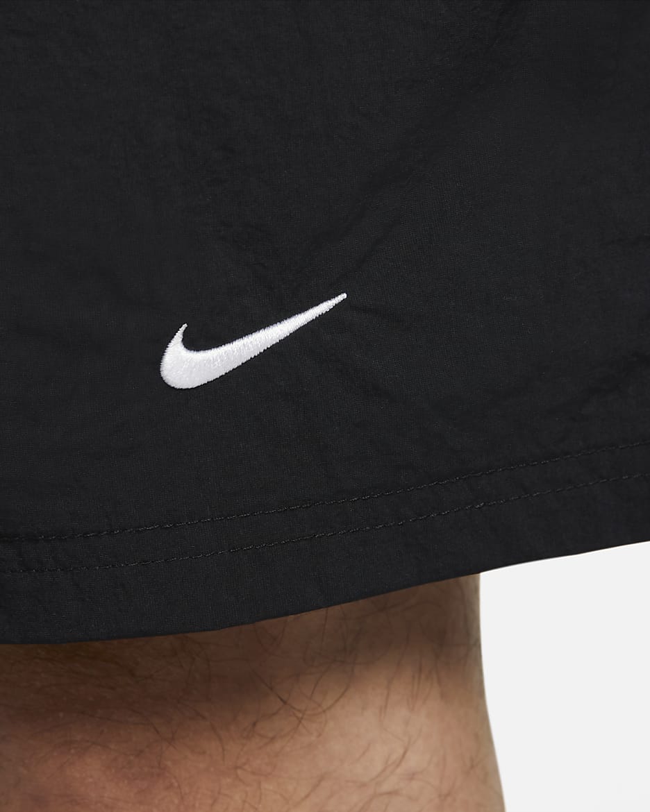 Nike Solo Swoosh Men's Woven Shorts - Black/White