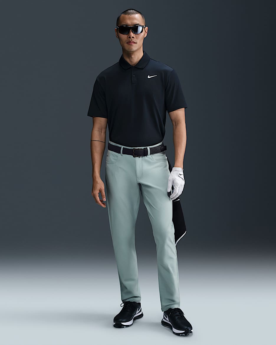 Pantalones de golf de ajuste slim de 5 bolsillos para hombre Nike Tour - Cubo océano/Cubo océano