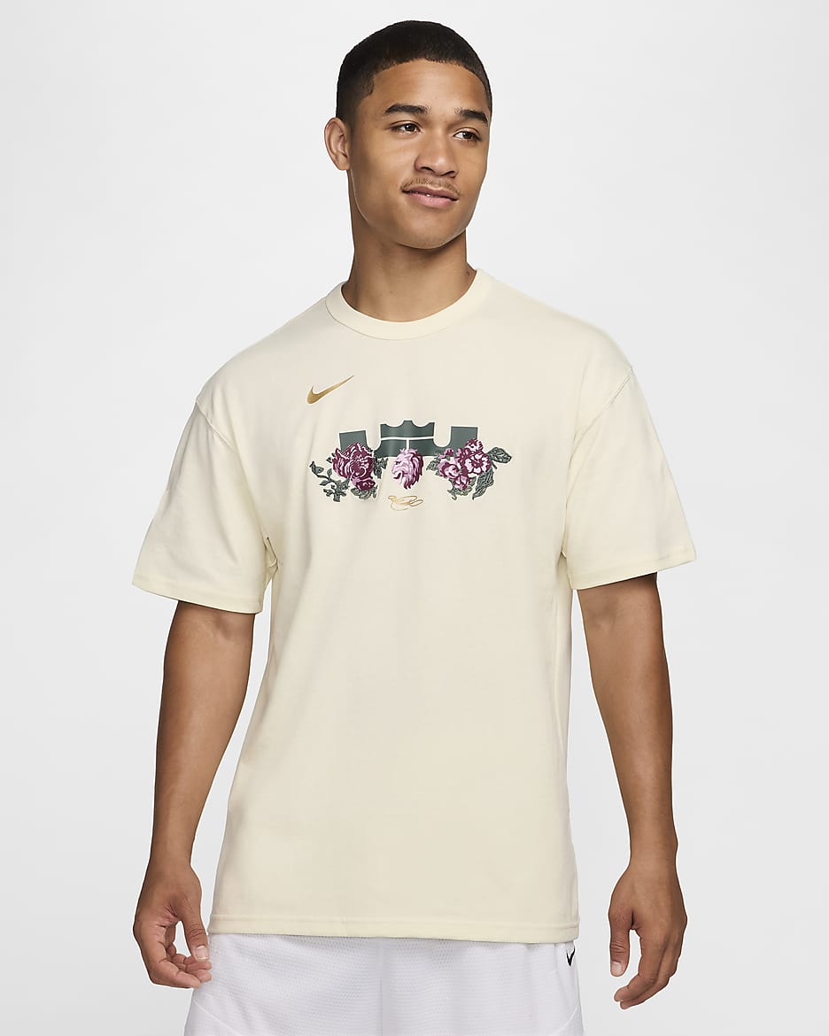 LeBron Men's Max90 Basketball T-Shirt - Coconut Milk