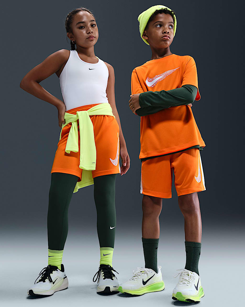 Nike Trophy23 Big Kids' Dri-FIT Shorts - Bright Ceramic/White/White