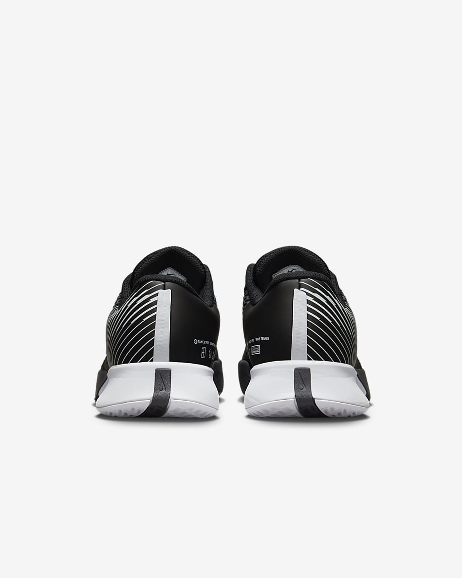NikeCourt Air Zoom Vapor Pro 2 Men's Clay Tennis Shoes - Black/White