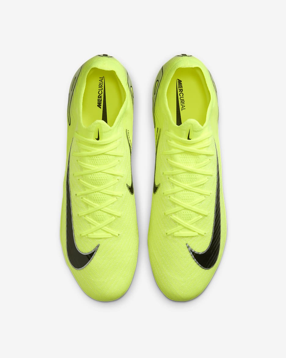 Ποδοσφαιρικά παπούτσια χαμηλού προφίλ FG Nike Mercurial Vapor 16 Elite - Volt/Μαύρο