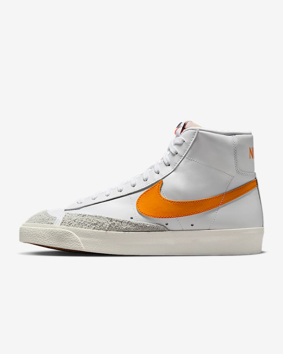 Tenis para hombre Nike Blazer Mid '77 Vintage - Blanco/Blanco cumbre/Vela/Piel de naranja