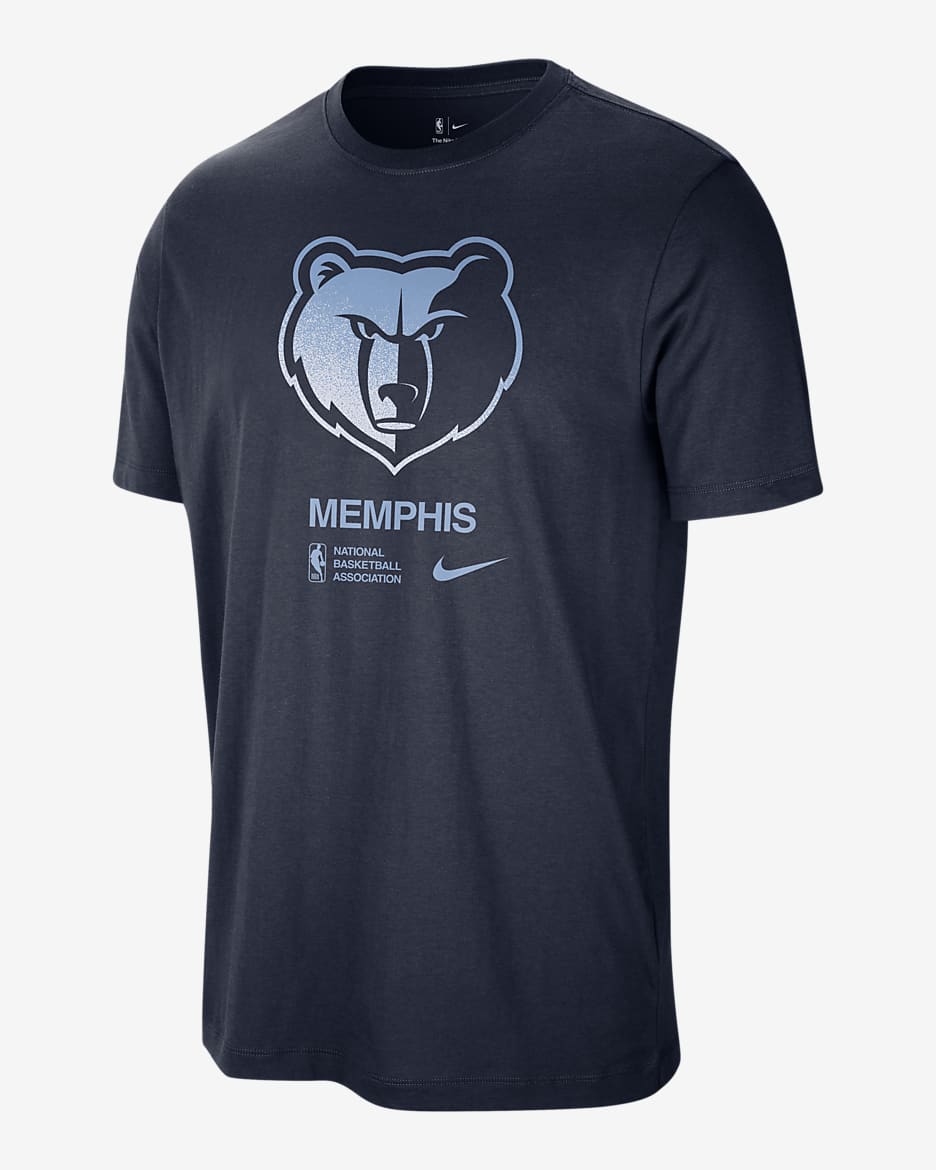 Memphis Grizzlies Courtside Nike NBA t-shirt för män - College Navy