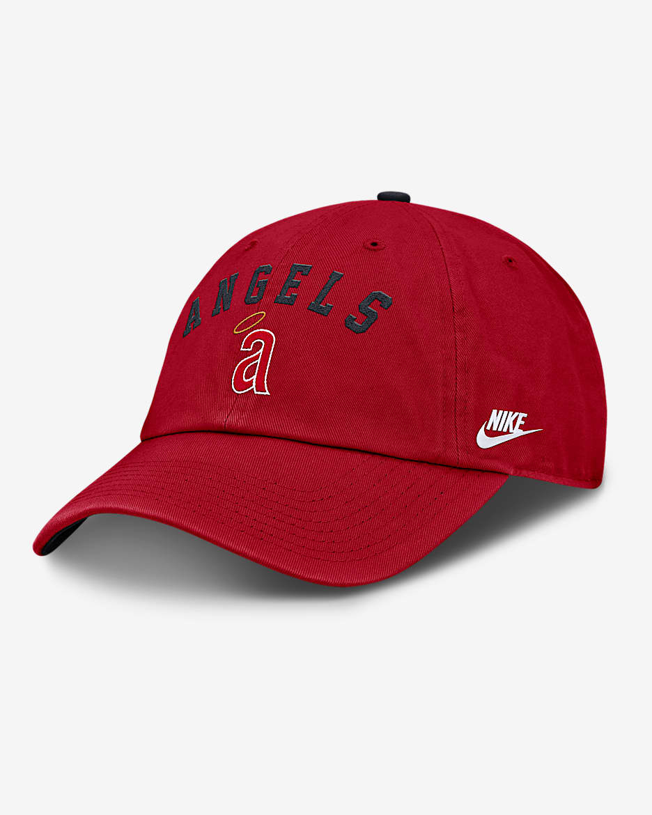 California Angels Cooperstown Club Men's Nike MLB Adjustable Hat - Red