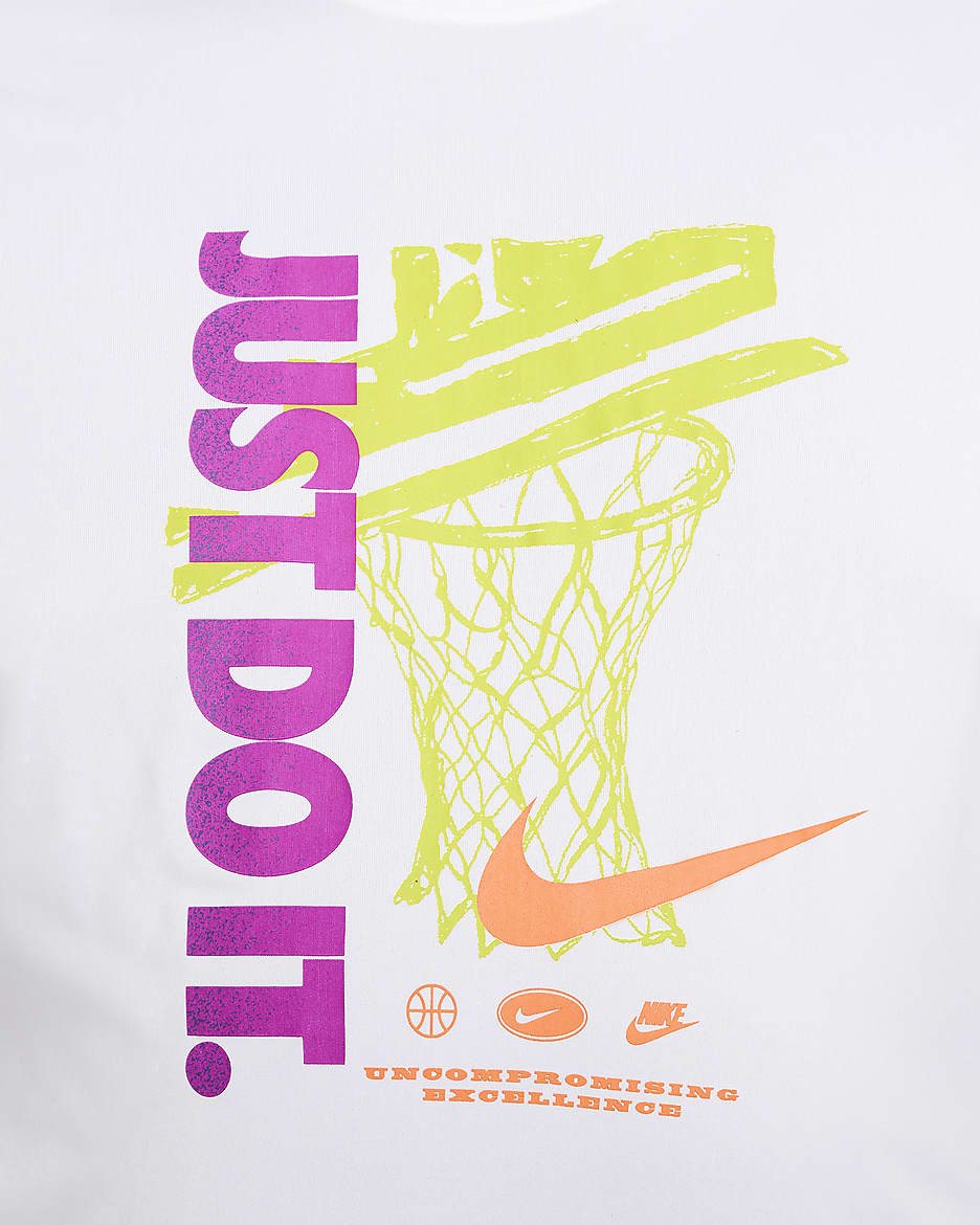 T-shirt da basket Dri-FIT Nike – Uomo - Bianco