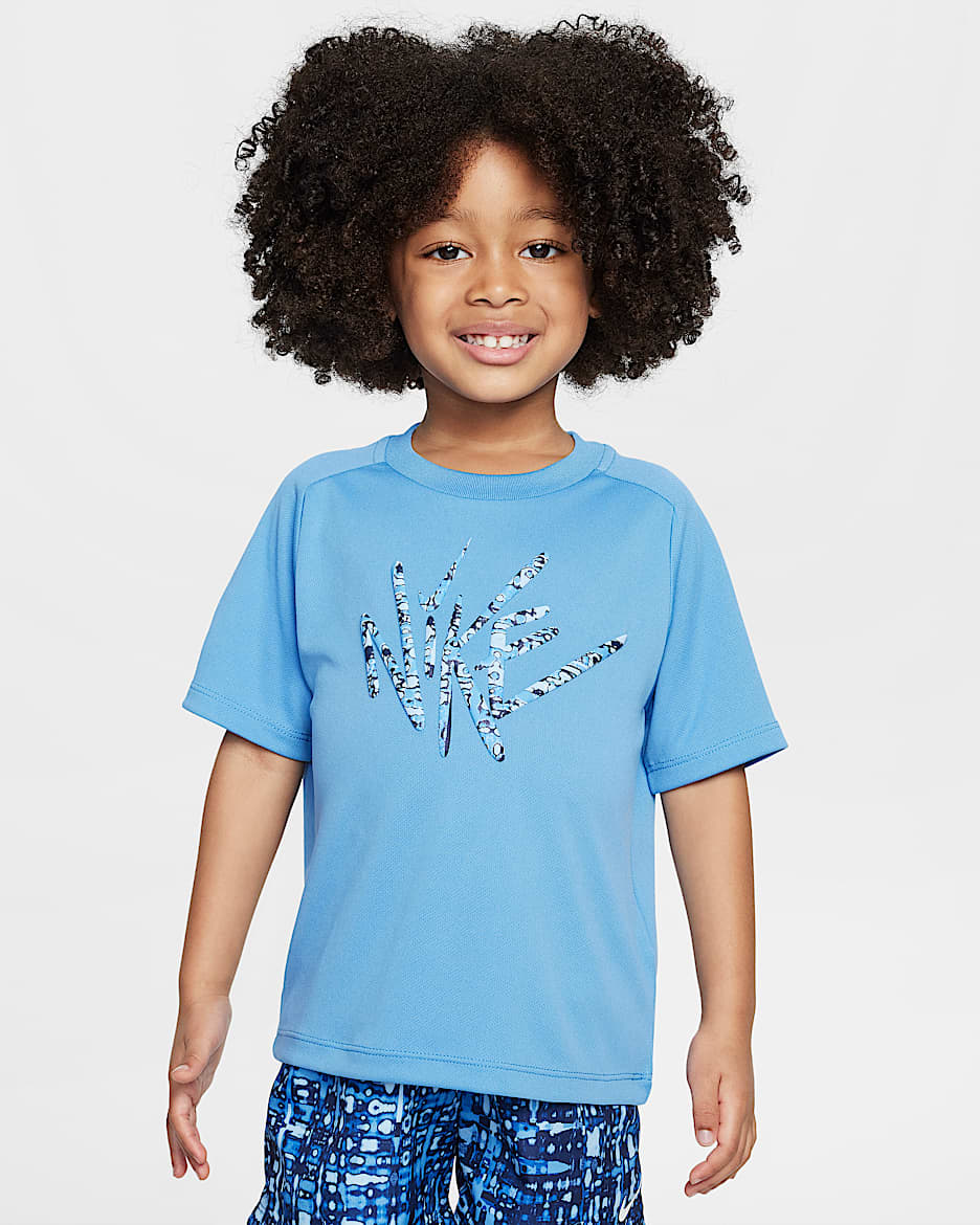 Nike Dri-FIT Toddler Bold Move Short Sleeve Top - Blue Beyond