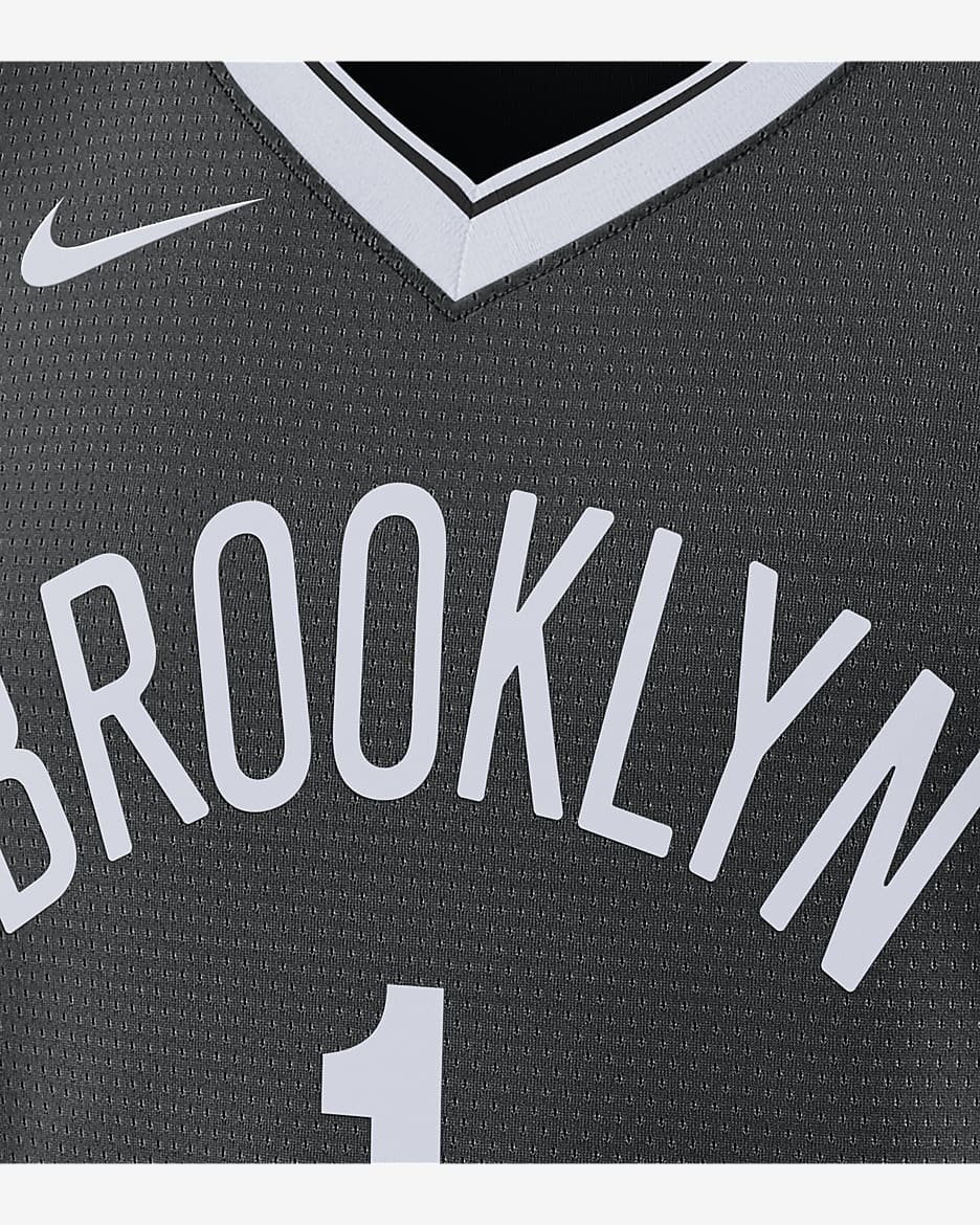 Brooklyn Nets Icon Edition 2022/23 Men's Nike Dri-FIT NBA Swingman Jersey - Black