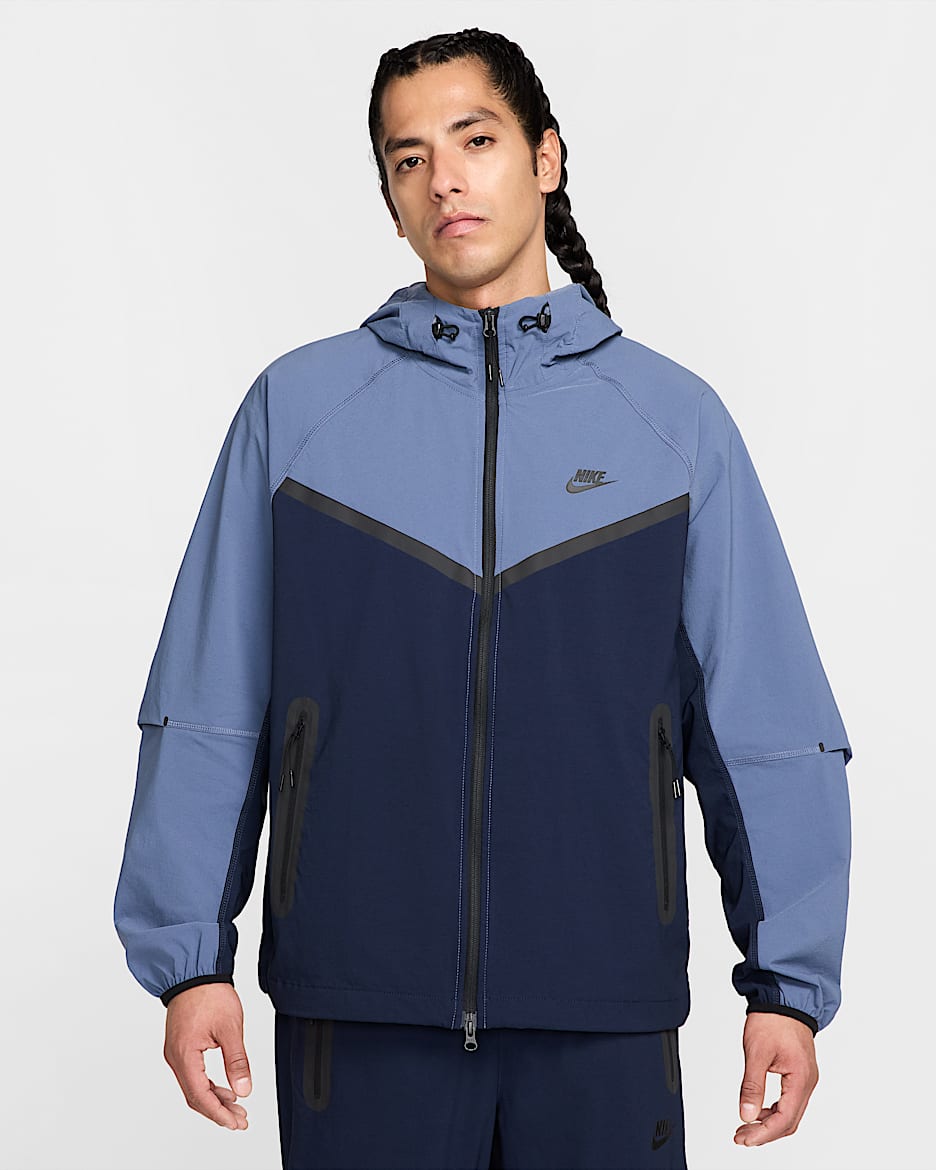 Nike Tech Men's Woven Jacket - Obsidian/Diffused Blue/Black