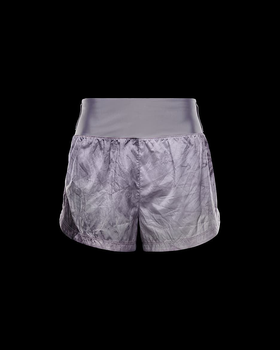 Short de running Repel taille mi-haute avec sous-short intégré 8 cm Nike Trail pour femme - Light Violet Ore