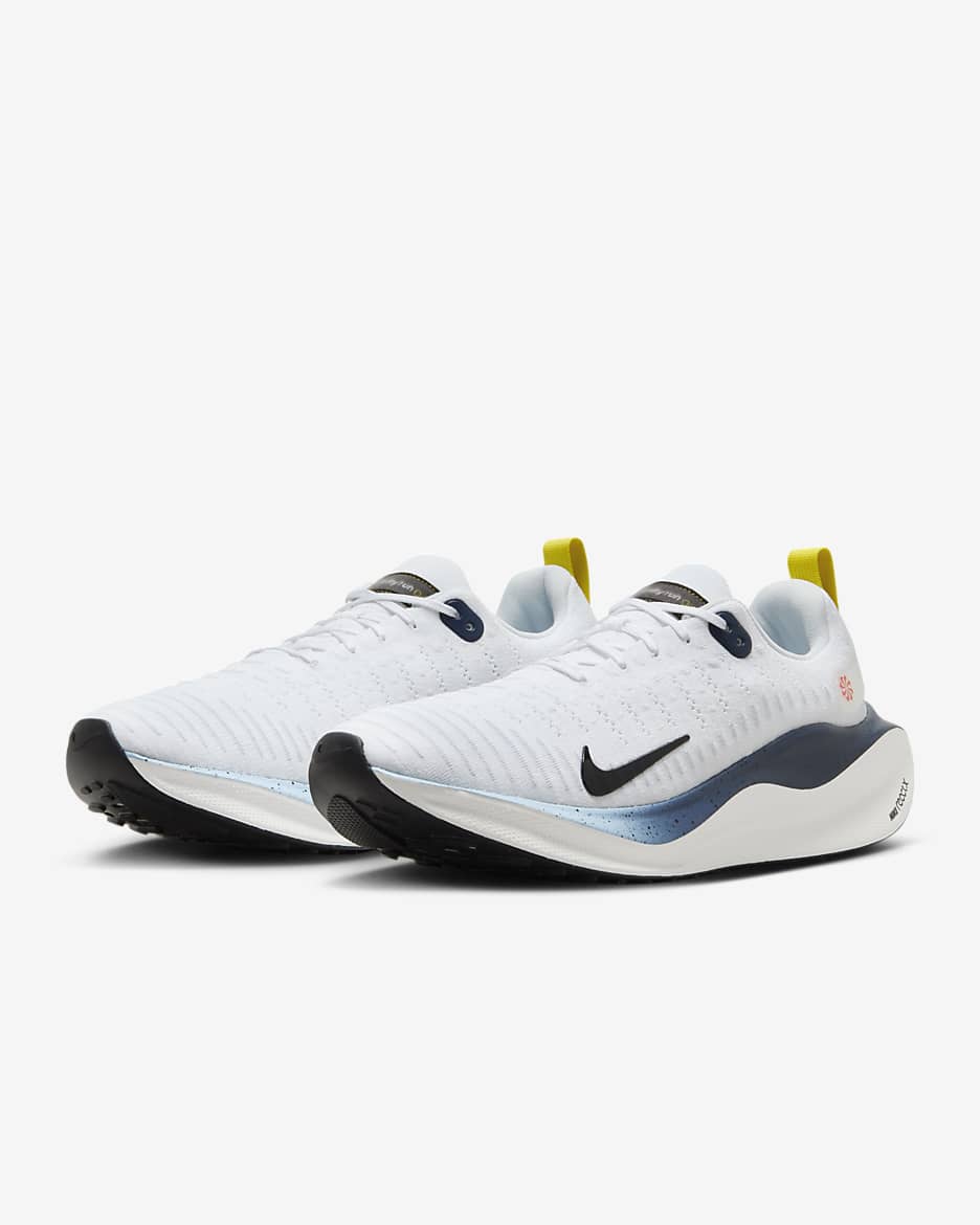 Nike InfinityRN 4 Men's Road Running Shoes - White/Speed Red/Speed Yellow/Black