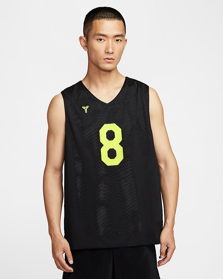 Kobe Nike Dri-FIT Reversible Jersey - Black/Bright Crimson/White