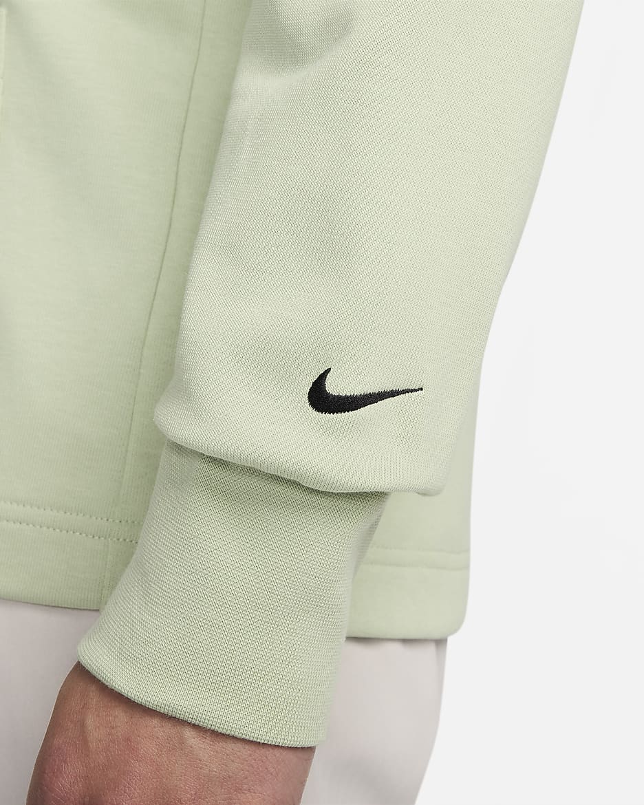 Nike Dri-FIT Standard Issue Men's Golf Cardigan - Honeydew/Black