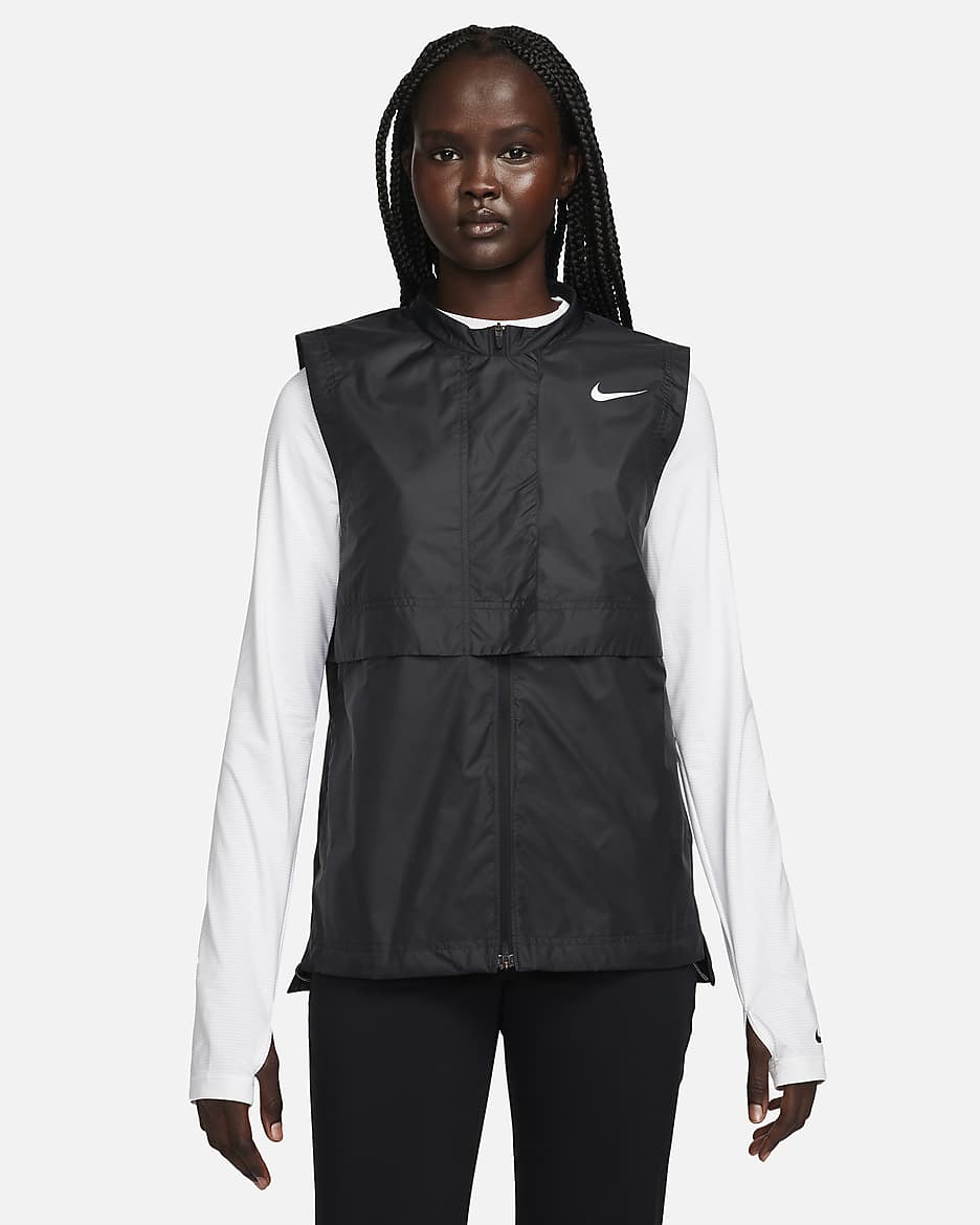 Veste sans manches de golf Nike Tour Repel pour femme - Noir/Blanc