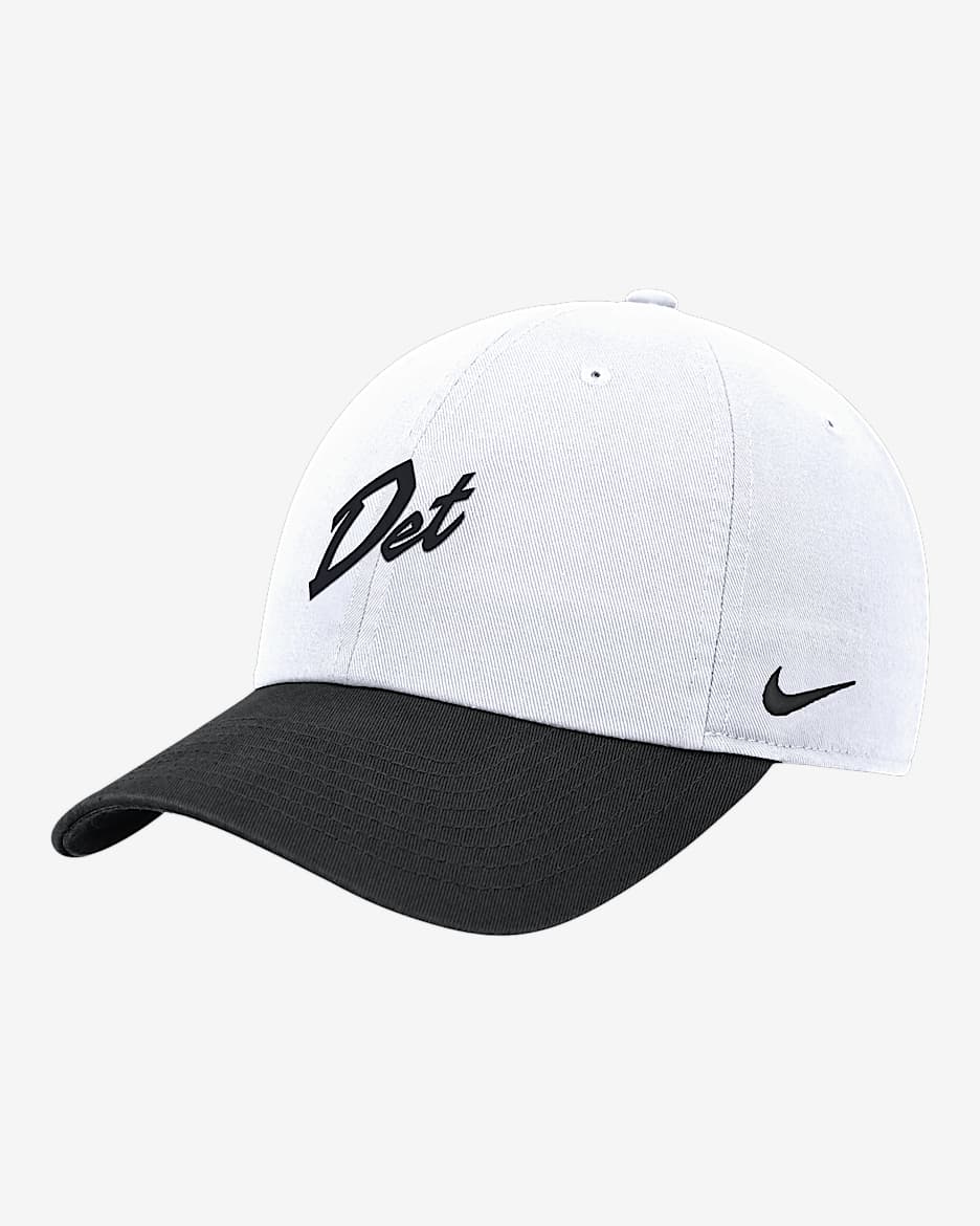 Detroit Pistons 2024/25 Club City Edition Nike NBA Cap - White