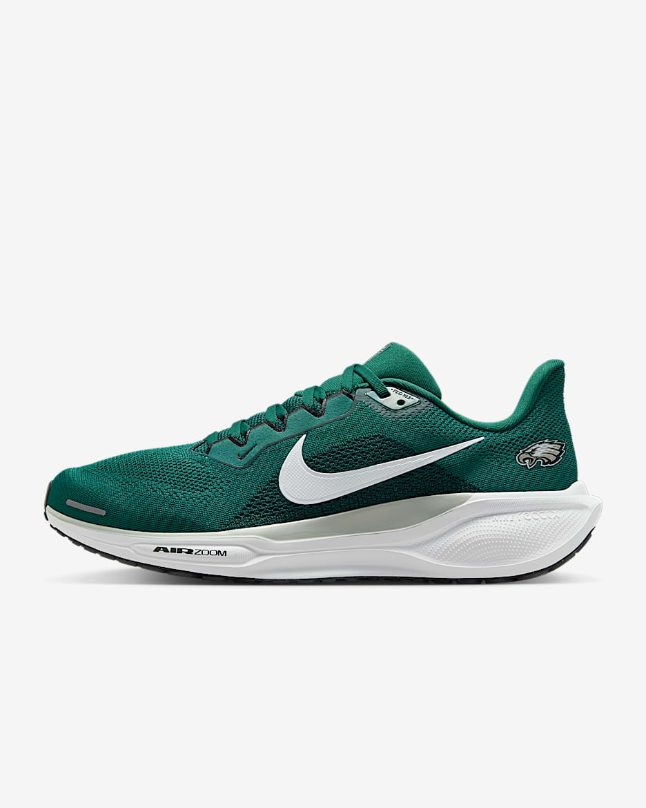 Philadelphia Eagles Pegasus 41 Men's Nike NFL Road Running Shoes - Sport Teal/Medium Silver/Black