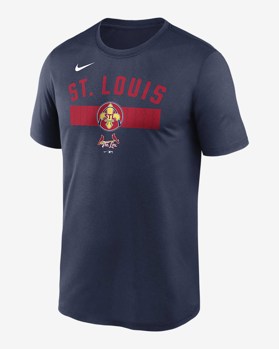 Playera Nike Dri-FIT de la MLB para hombre St. Louis Cardinals City Connect Legend - Azul marino
