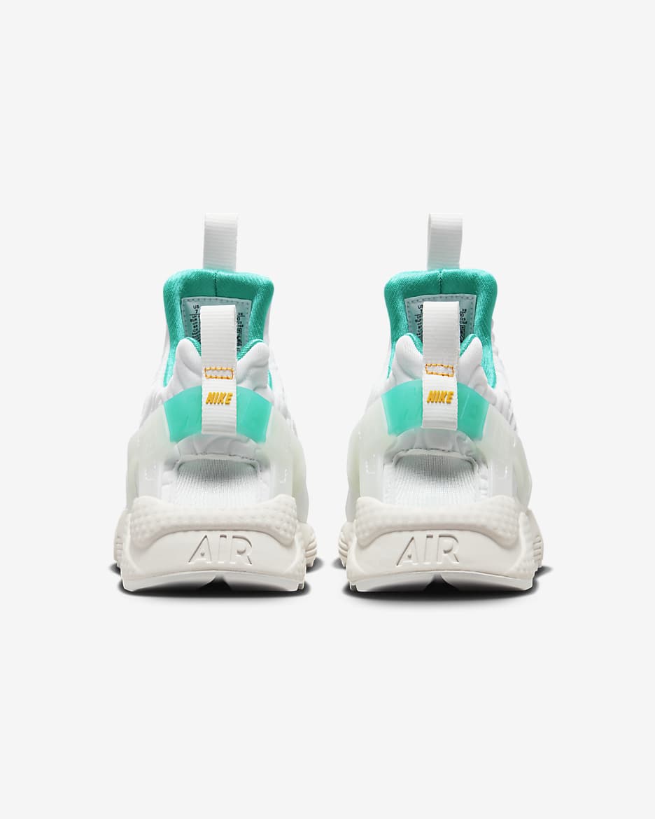 Nike Air Huarache x Serena Williams Design Crew Shoes - White/Sundial/Clear Jade