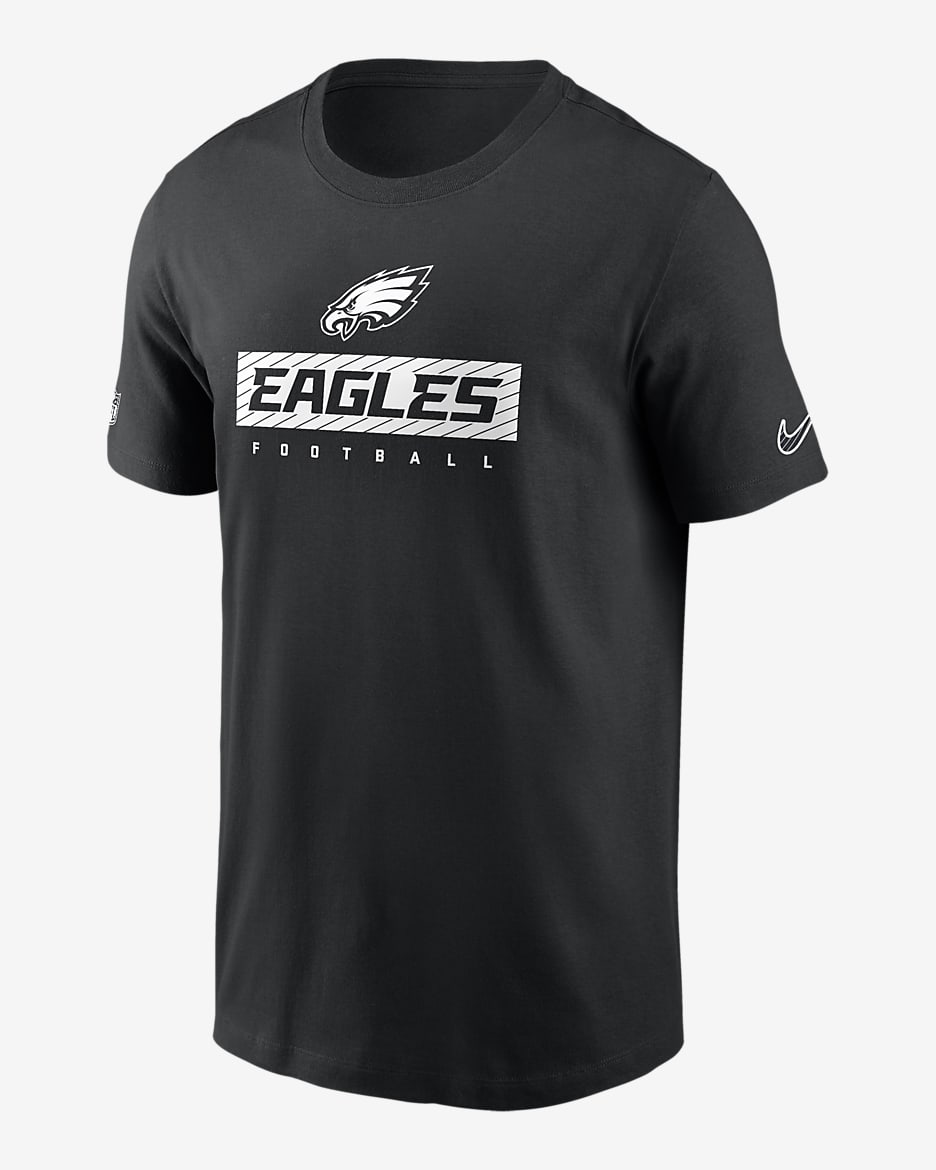 Philadelphia Eagles Sideline Team Issue Men's Nike Dri-FIT NFL T-Shirt - Black