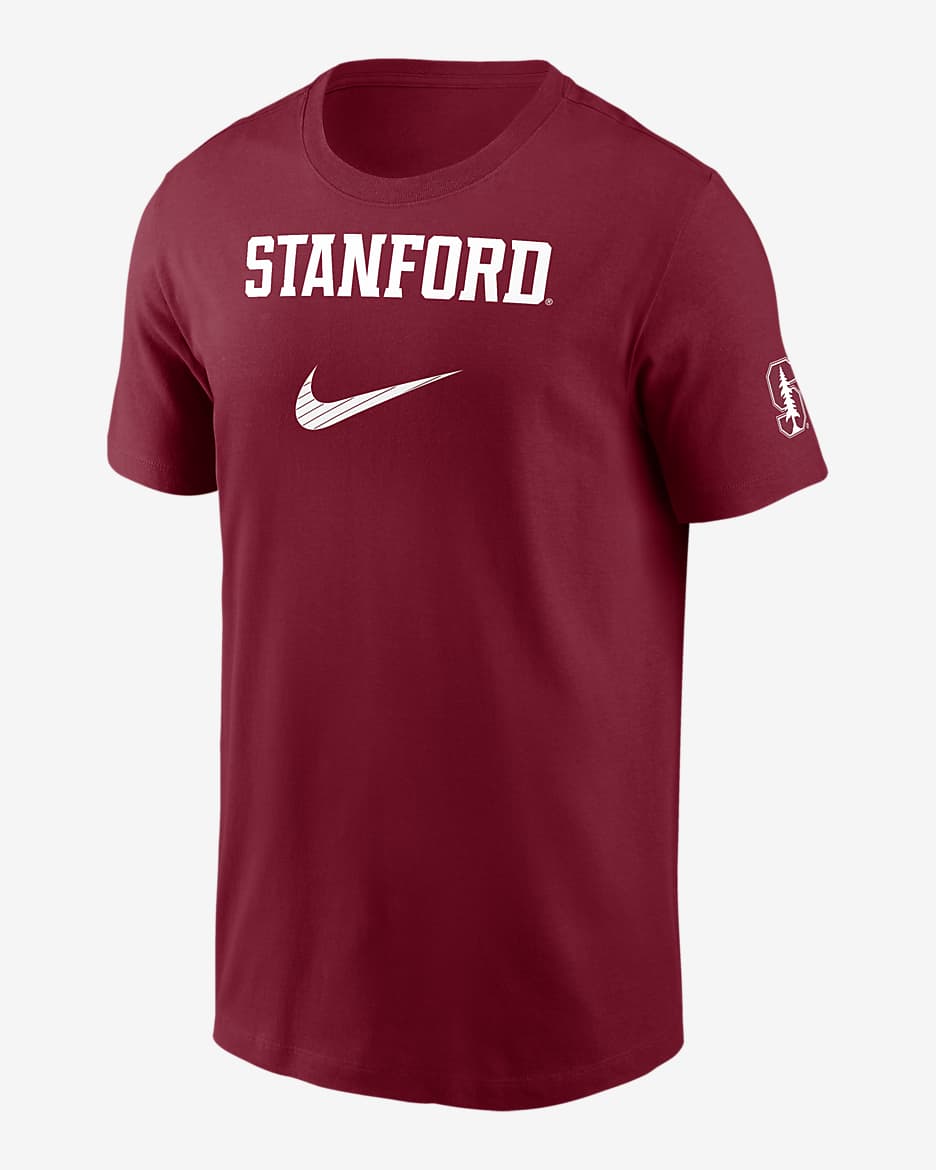 Stanford Cardinal Campus Mascot Men's Nike College T-Shirt - Crimson