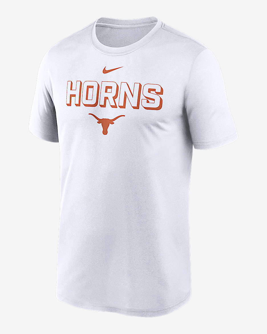 Playera universitaria Nike Dri-FIT para hombre Texas Sideline Legend - Blanco