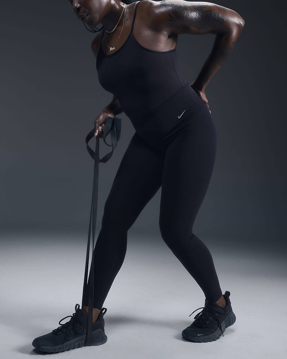 Nike Zenvy Women's Gentle-Support High-Waisted Full-Length Leggings - Black/Black