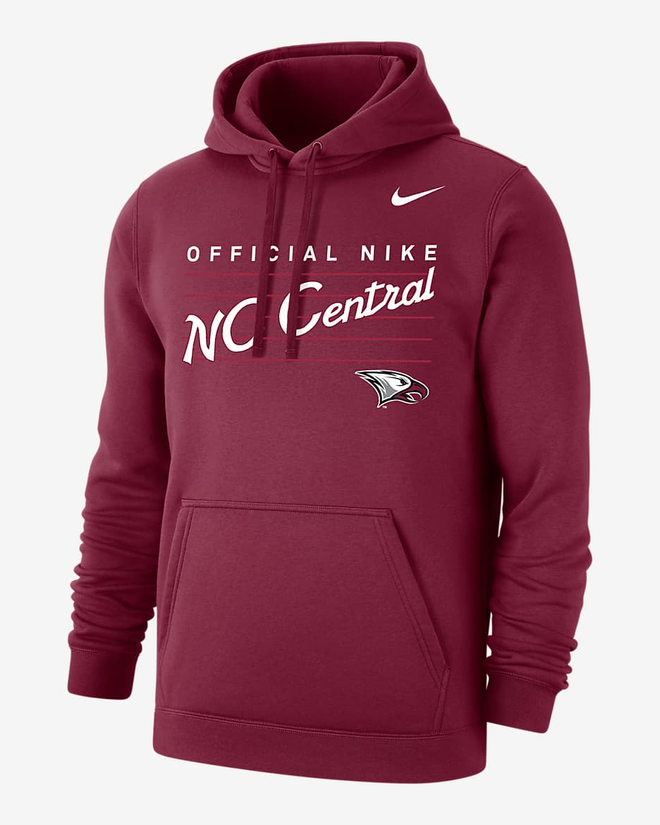 Nike College Club Fleece (North Carolina Central) Men's Hoodie - Maroon