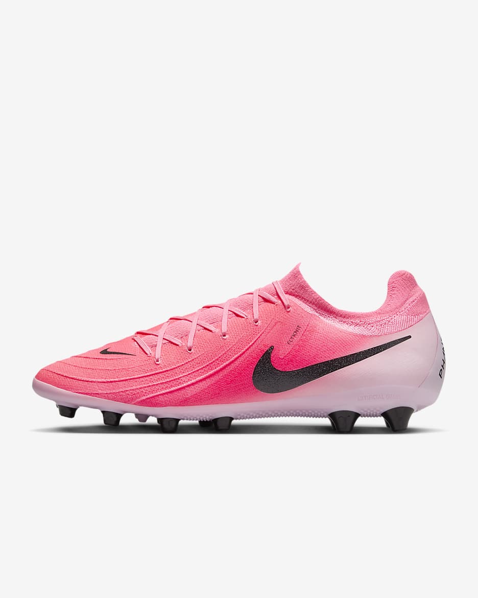 Chuteiras de futebol de cano baixo AG Nike Phantom GX 2 Pro - Sunset Pulse/Preto