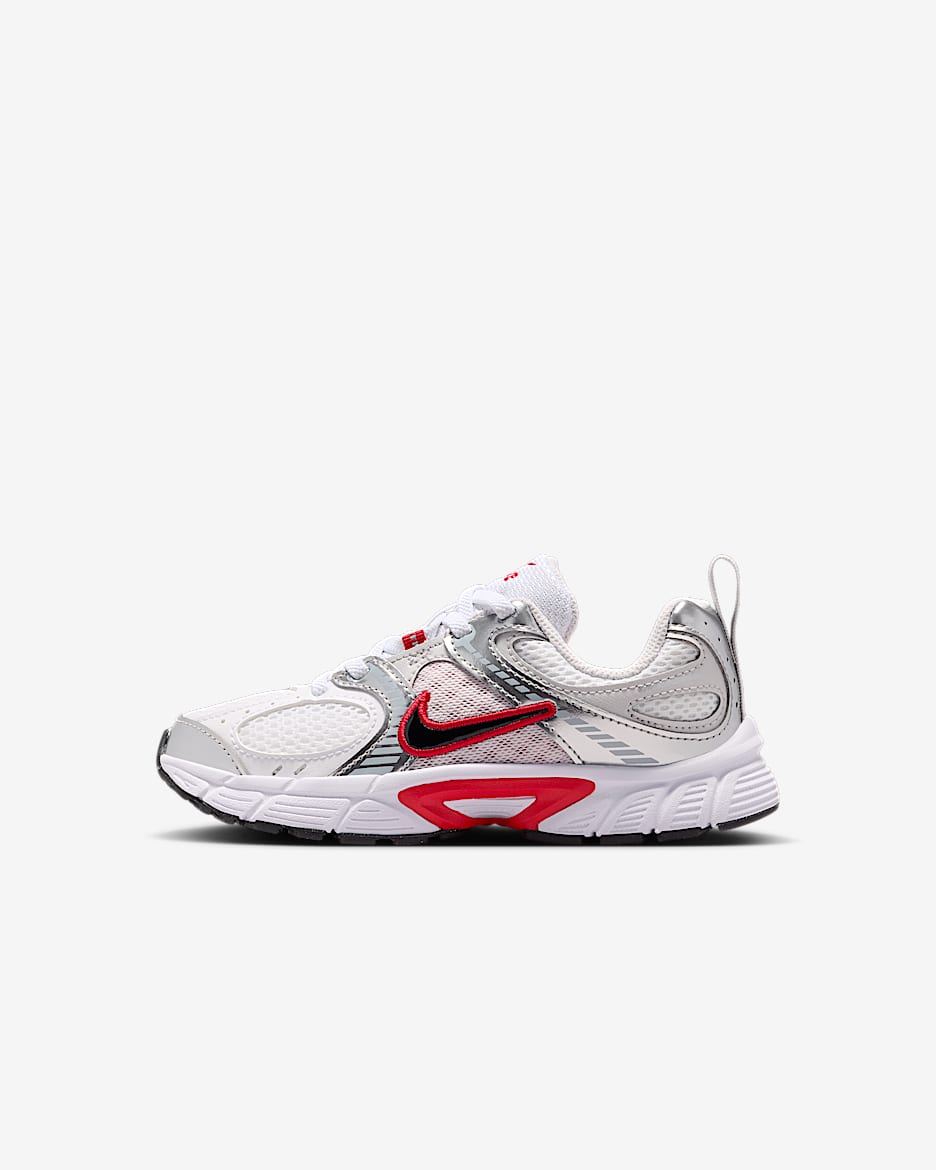 Nike V5 RNR Little Kids' Shoes - White/Gym Red/Vast Grey/Black