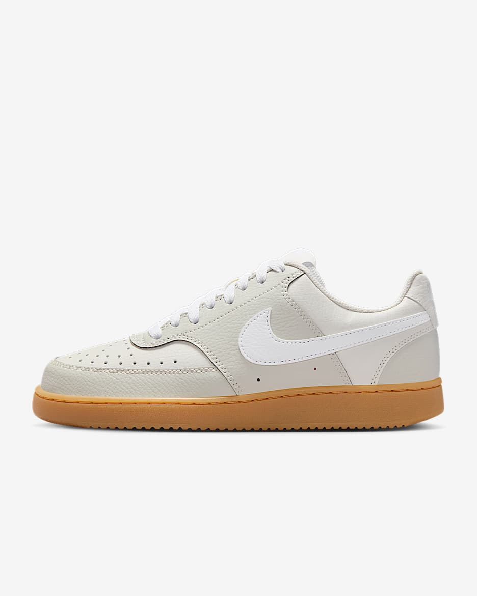 Tenis para mujer Nike Court Vision Low - Hueso claro/Fantasma/Amarillo goma/Blanco