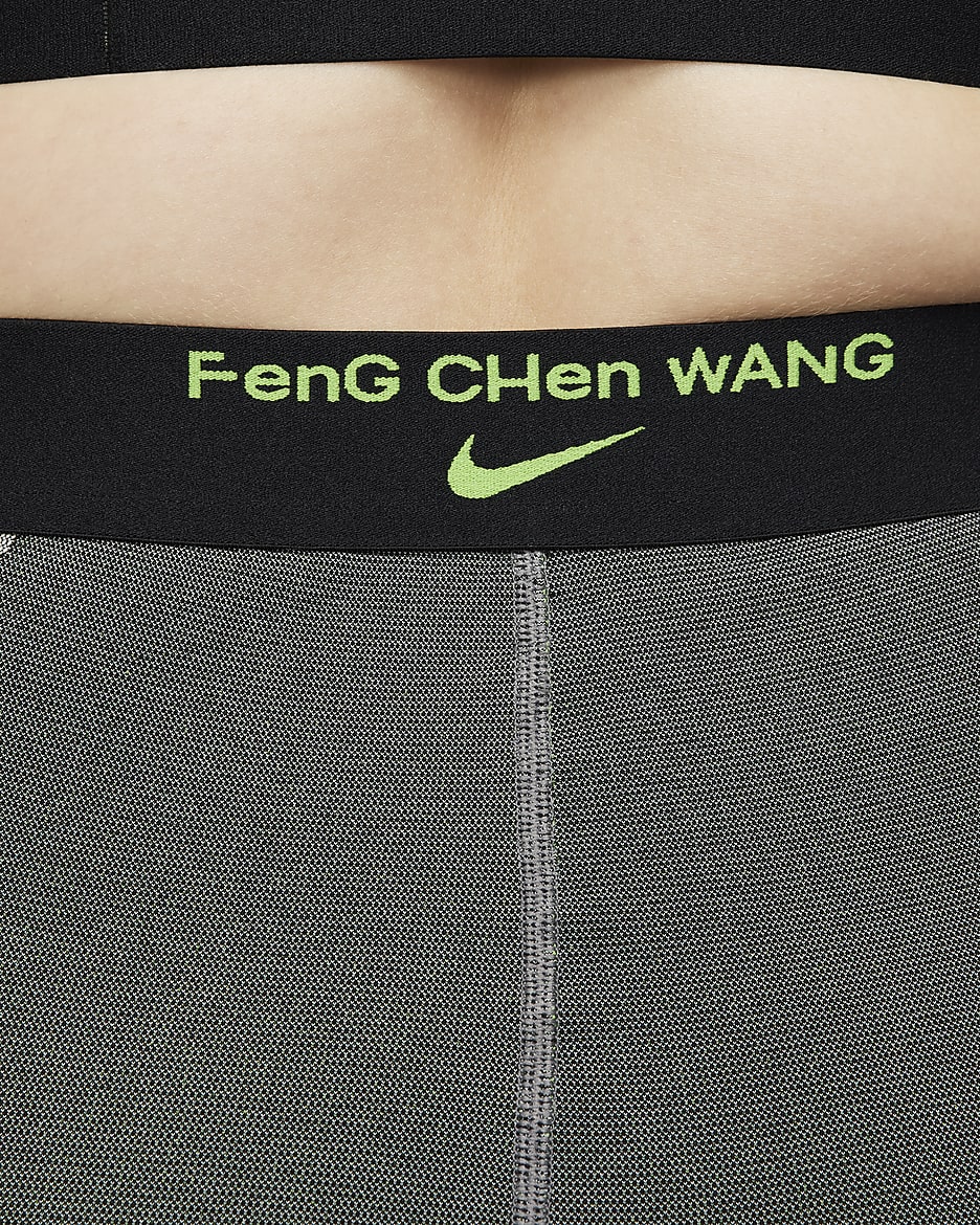 Nike x Feng Chen Wang Leggings für Damen - Off Noir/Light Smoke Grey/Iron Grey/Action Green