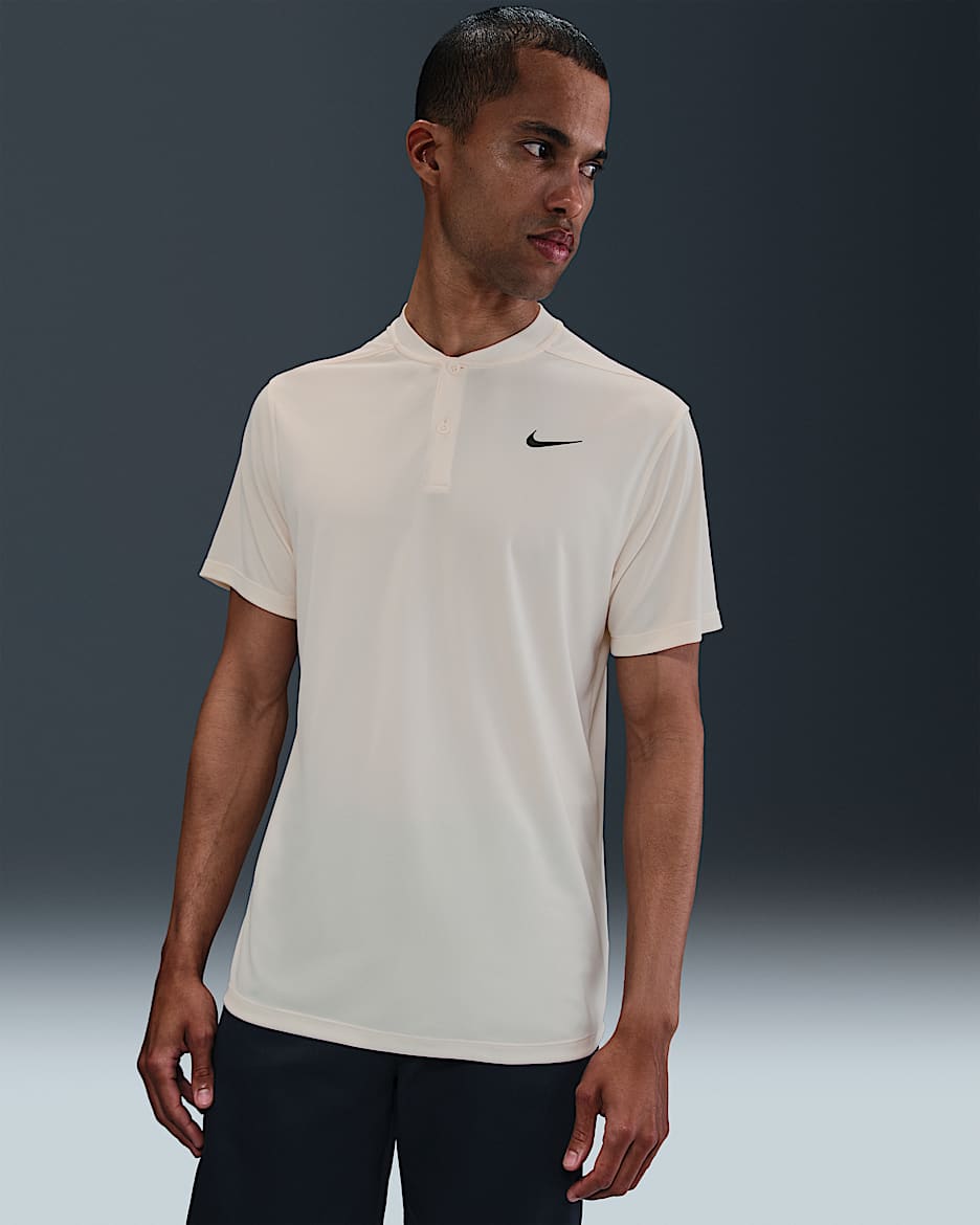 Nike Dri-FIT Victory Men's Golf Polo - Pale Ivory/Black
