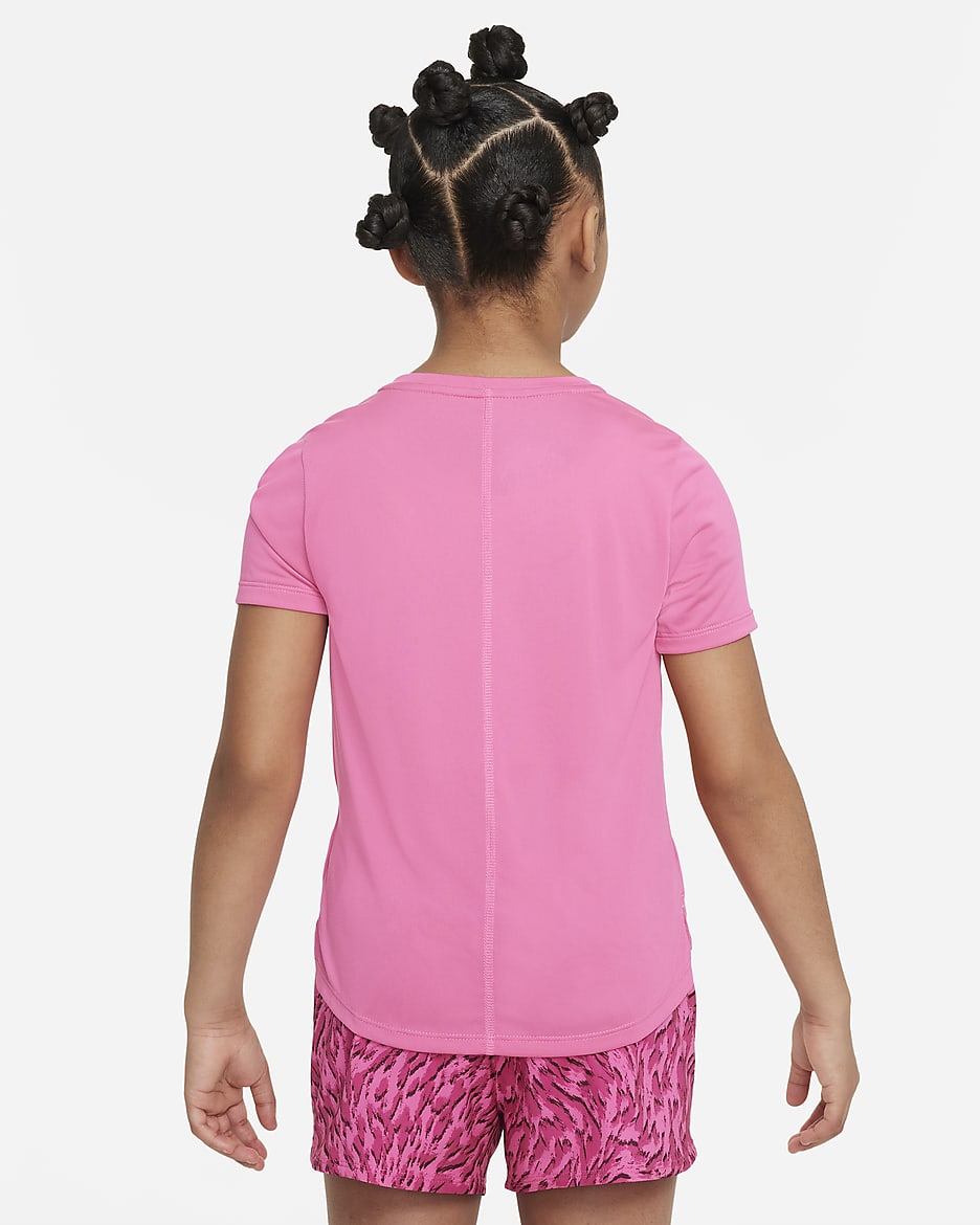 Haut de training à manches courtes Nike One pour ado (fille) - Alchemy Pink