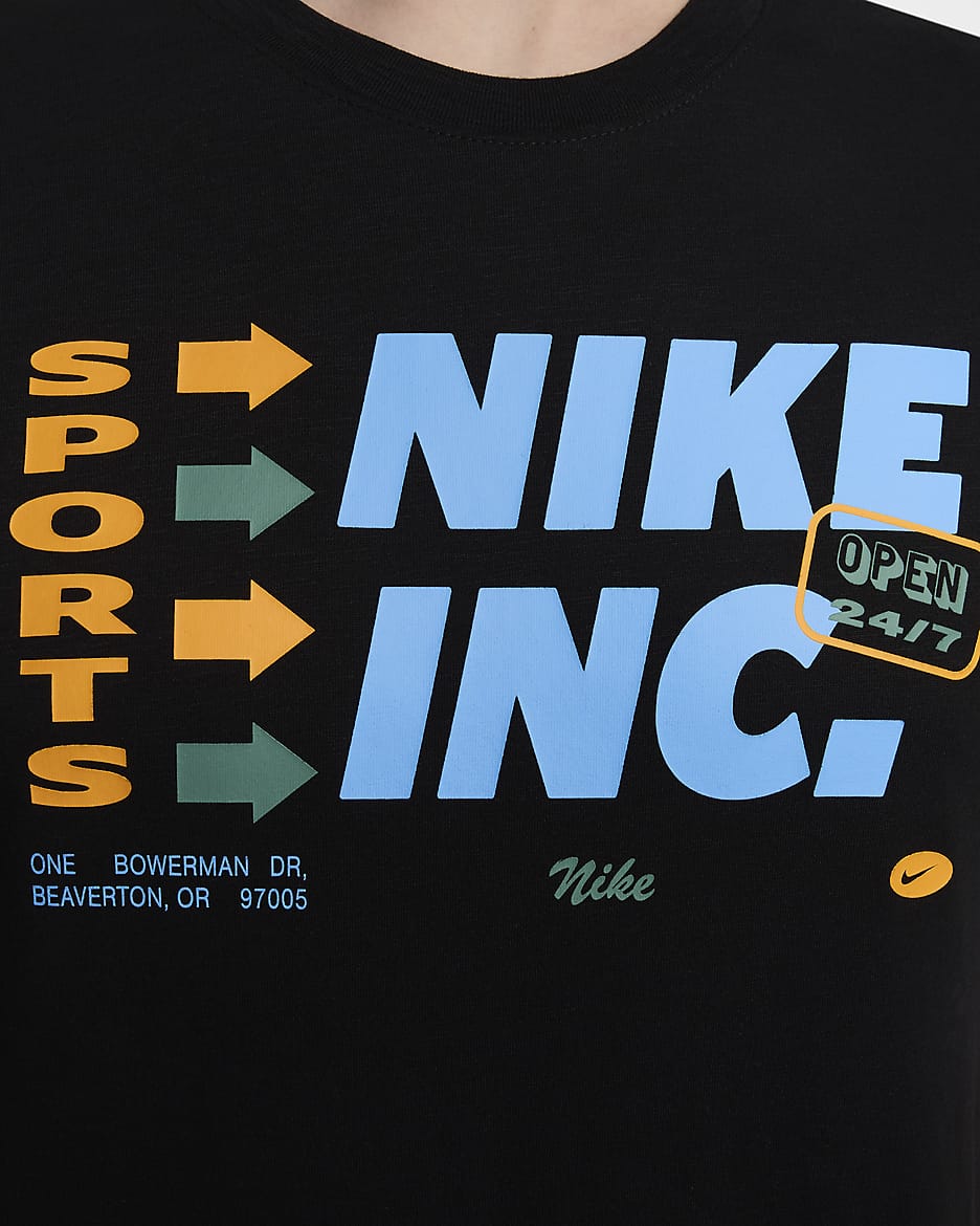 T-shirt de fitness Dri-FIT Nike para homem - Preto