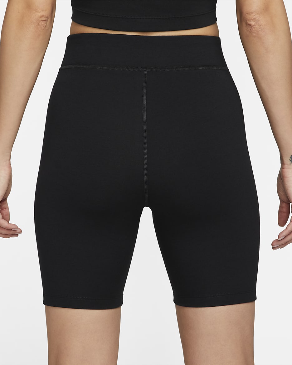 Nike Sportswear Classics Women's High-Waisted 20.5cm (approx.) Biker Shorts - Black/Sail