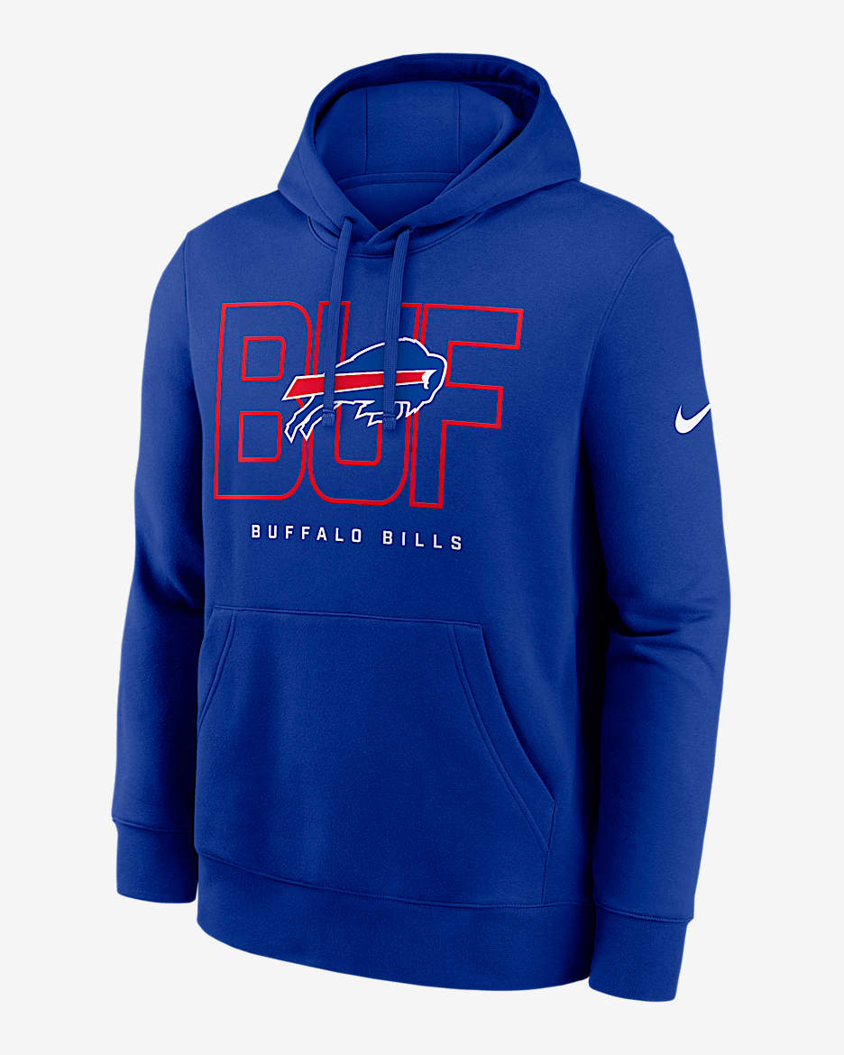 Buffalo Bills Busted Play Club Men's Nike NFL Pullover Hoodie - Royal