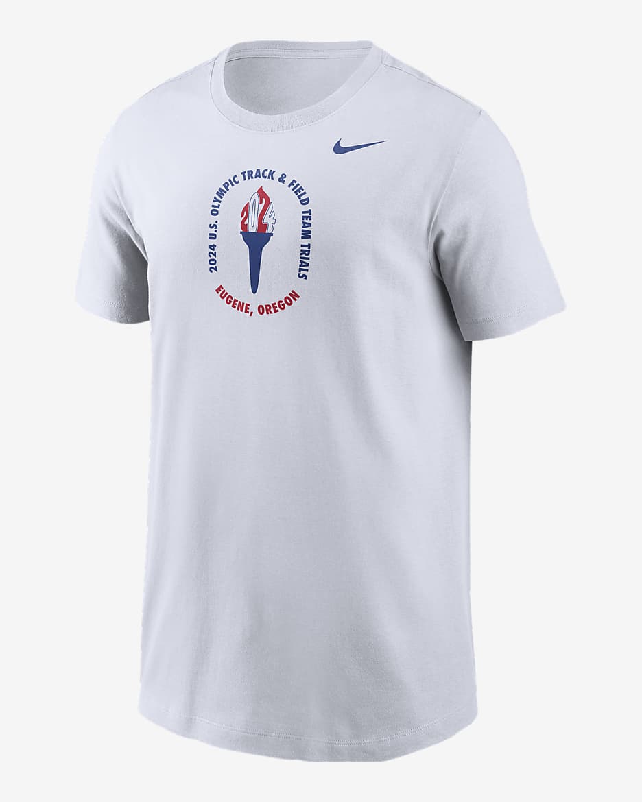 USATF Big Kid's Nike Running T-Shirt - White
