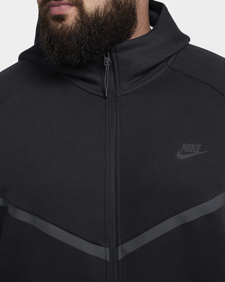 Nike Tech Dessuadora amb caputxa i cremallera completa Windrunner - Home - Negre/Negre