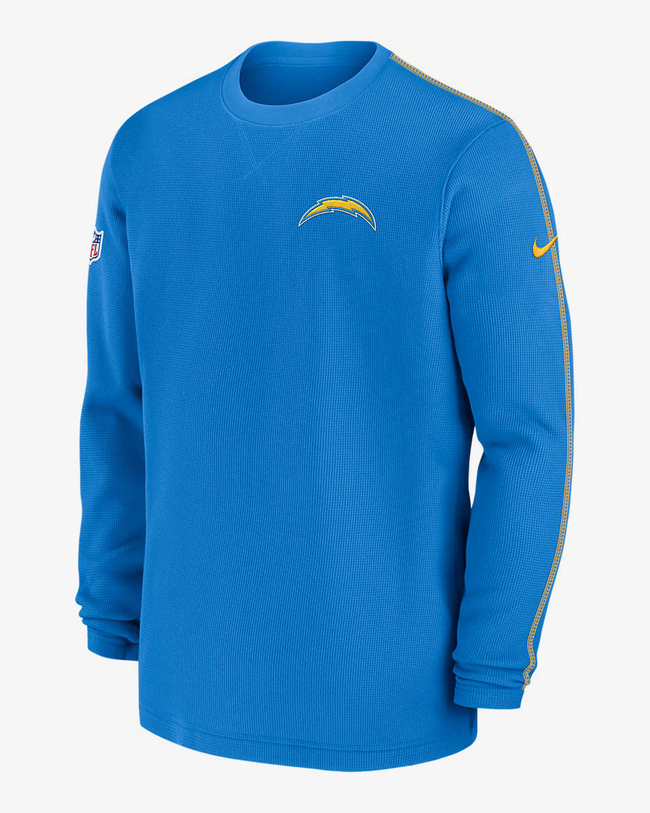 Los Angeles Chargers Sideline Coach Men’s Nike NFL Long-Sleeve Top - Blue/Gold