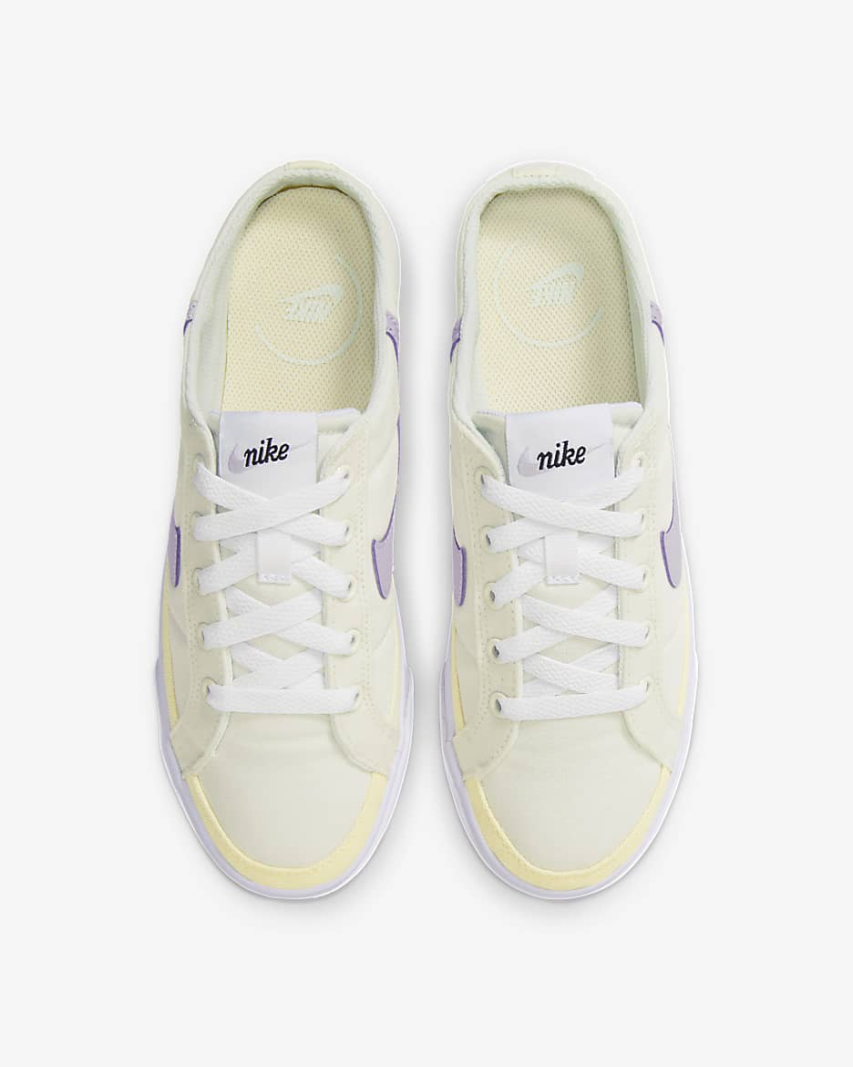 NikeCourt Legacy Women's Mules - Sail/White/Sundial/Violet Mist