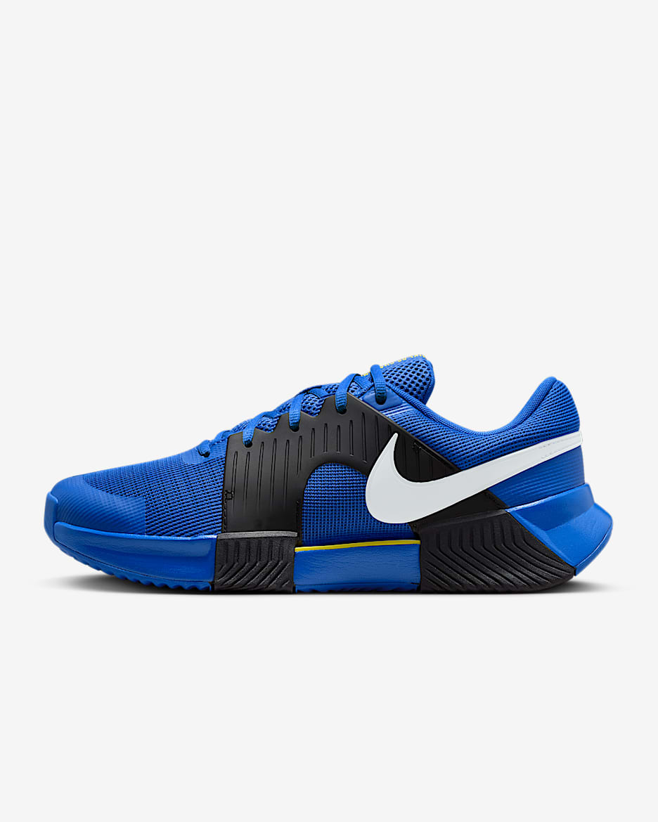 Nike Zoom GP Challenge 1 Toprak Kort Erkek Tenis Ayakkabısı - Racer Blue/Siyah/Lightning/Beyaz