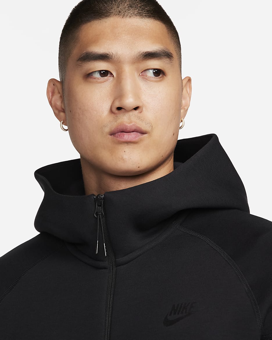 Nike Sportswear Tech Fleece Windrunner Men's Full-Zip Hoodie - Black/Black