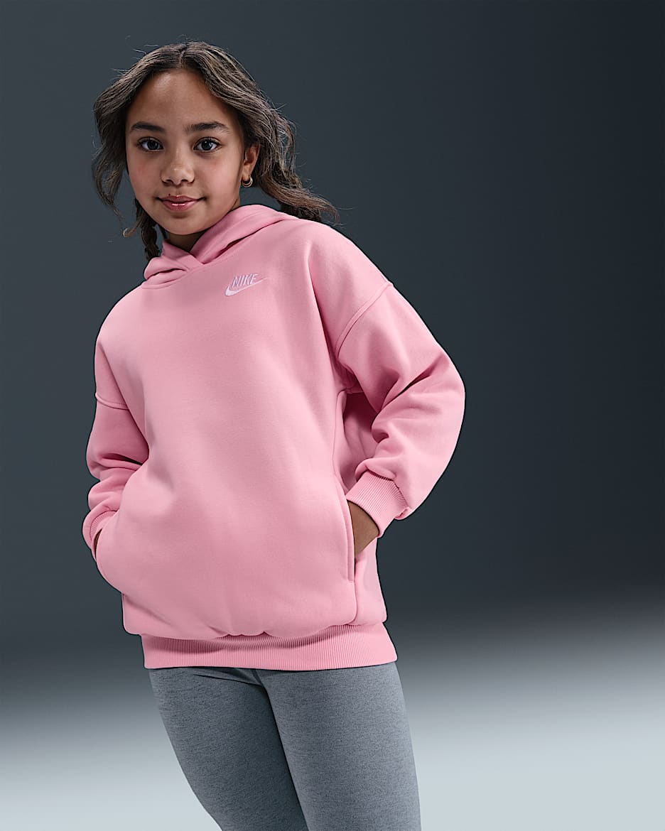 Nike Sportswear Club Fleece Big Kids' Oversized Pullover Hoodie