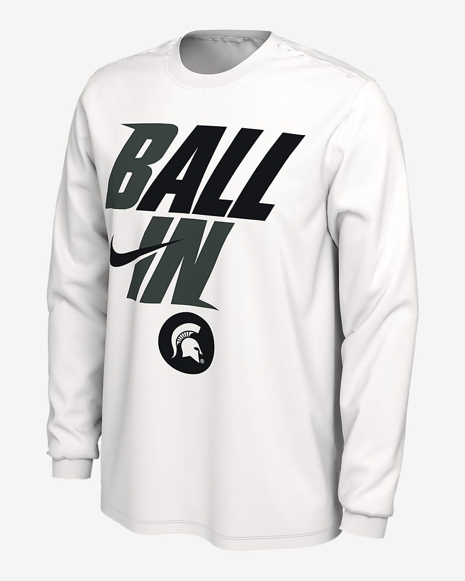 Nike College (Michigan State) Men's T-Shirt - White